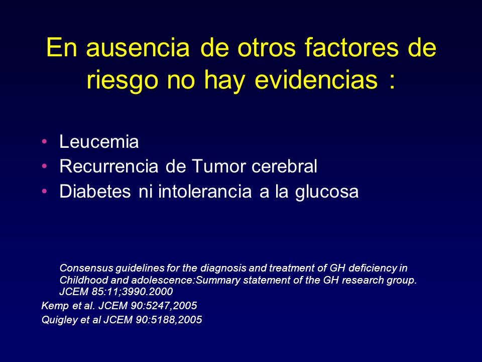 En ausencia de otros factores de riesgo no hay evidencias :