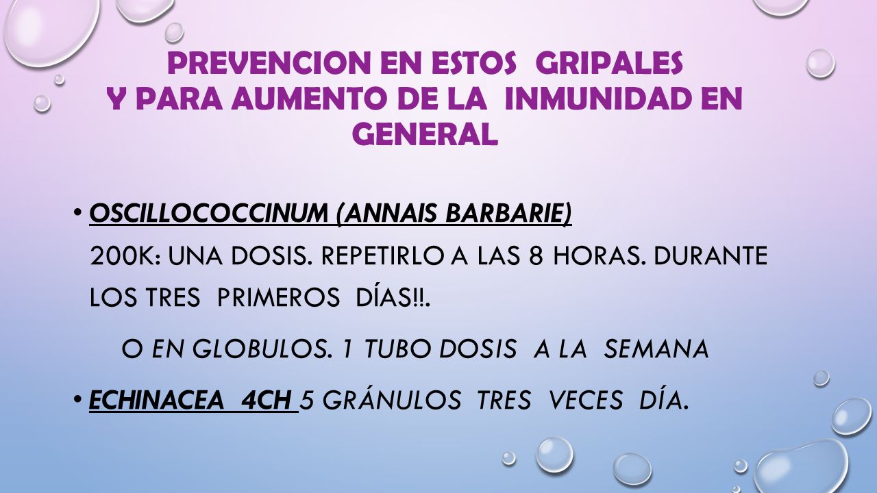 PREVENCION EN ESTOS GRIPALES Y PARA AUMENTO DE LA INMUNIDAD EN GENERAL