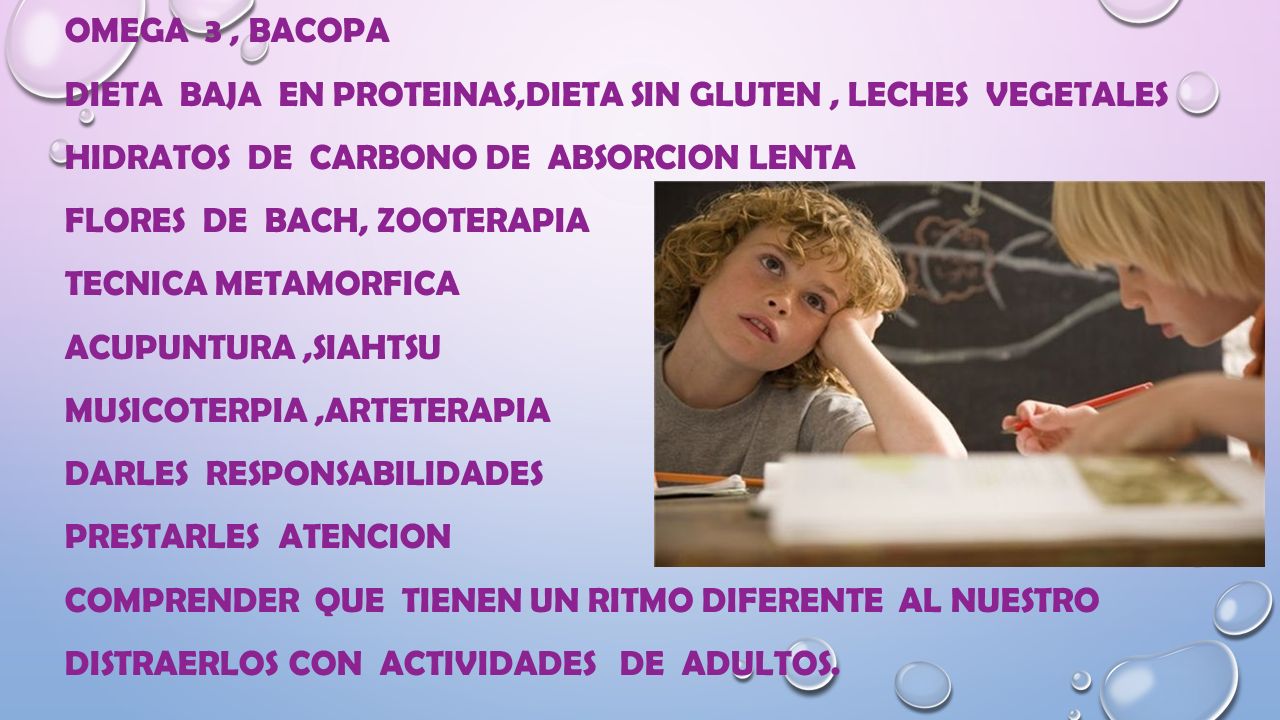 OMEGA 3 , BACOPA DIETA BAJA EN PROTEINAS,DIETA SIN GLUTEN , LECHES VEGETALES. HIDRATOS DE CARBONO DE ABSORCION LENTA.