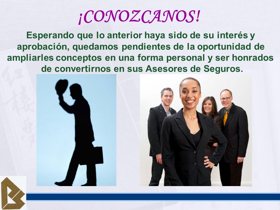 ¡CONOZCANOS! Esperando que lo anterior haya sido de su interés y