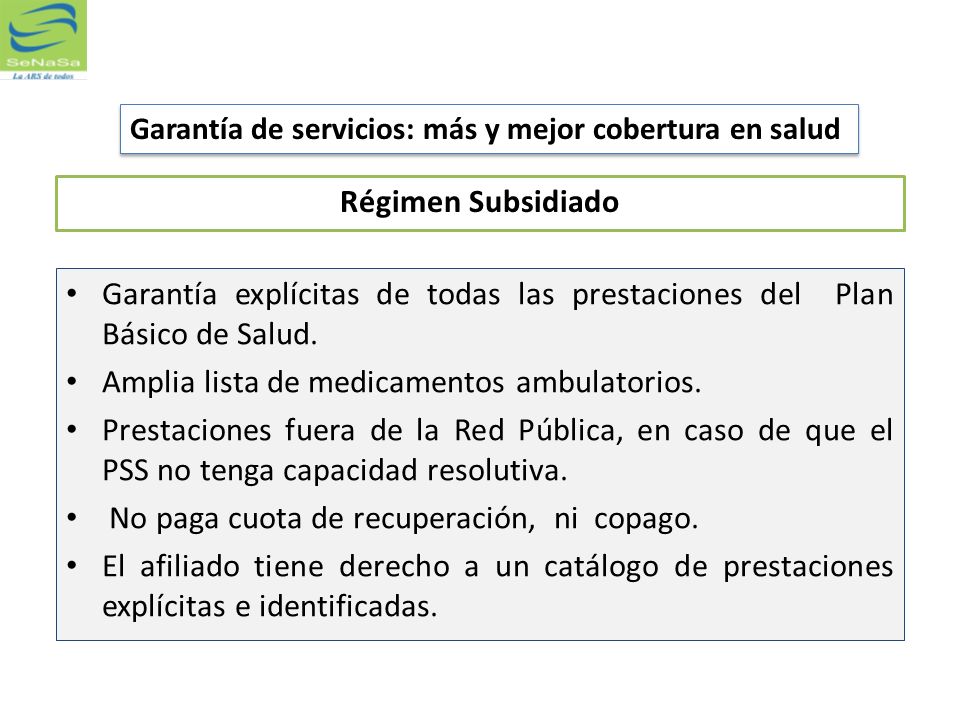 Amplia lista de medicamentos ambulatorios.