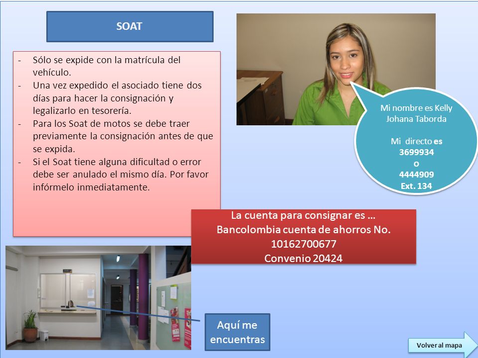 La cuenta para consignar es …