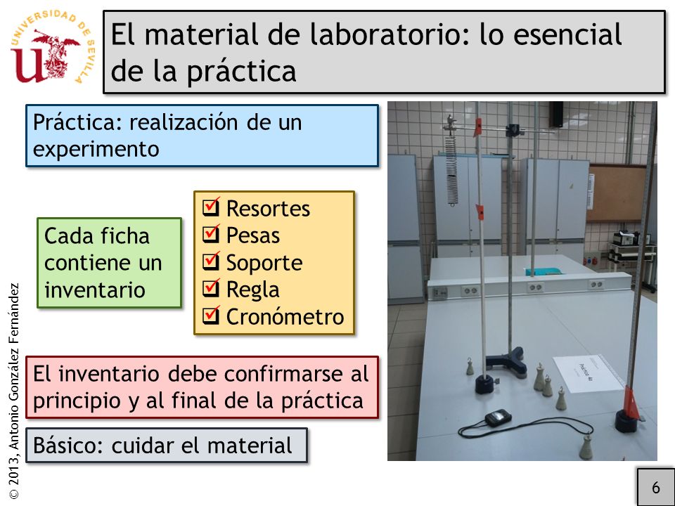El material de laboratorio: lo esencial de la práctica