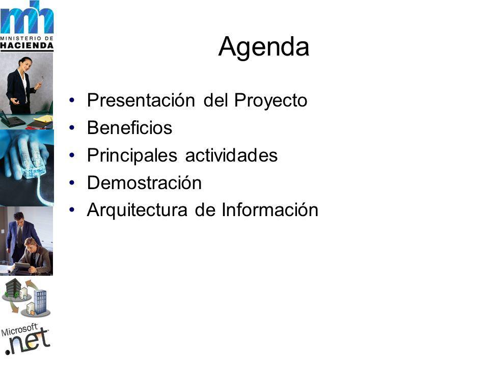 Agenda Presentación del Proyecto Beneficios Principales actividades