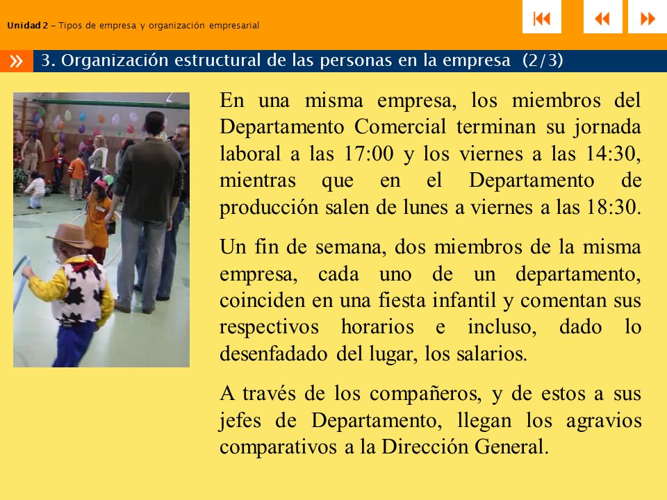 3. Organización estructural de las personas en la empresa (2/3)