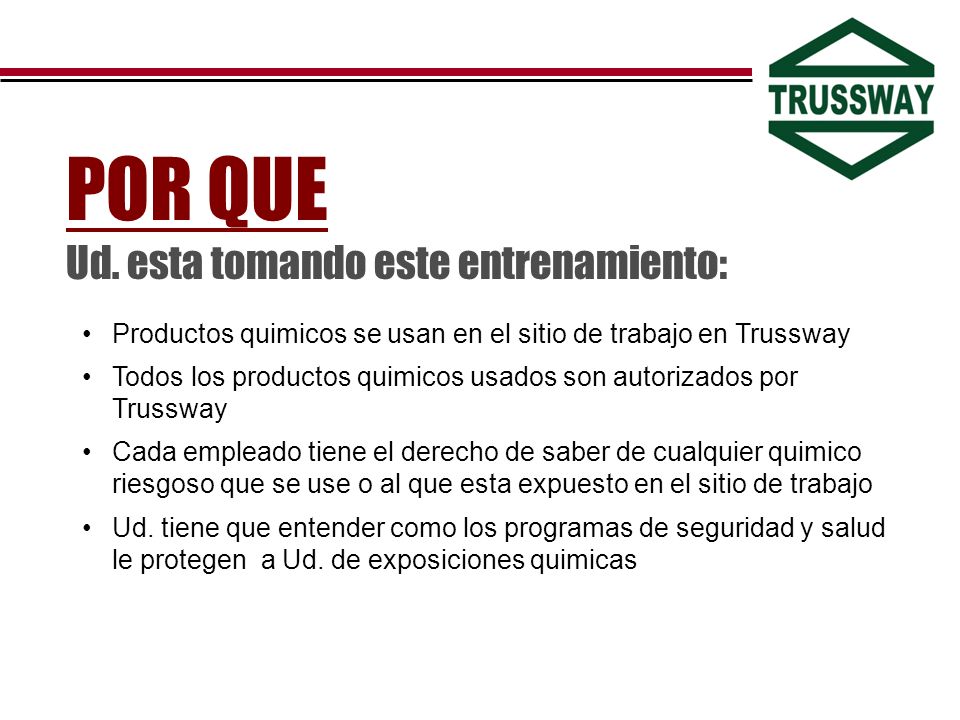 POR QUE Ud. esta tomando este entrenamiento: