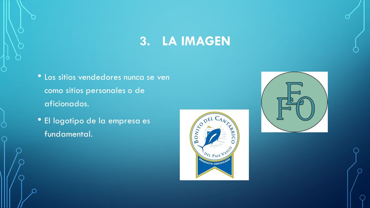 LA IMAGEN Los sitios vendedores nunca se ven como sitios personales o de aficionados.