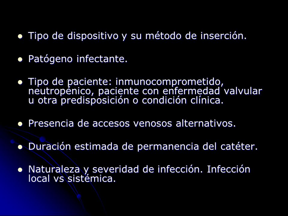 Tipo de dispositivo y su método de inserción.