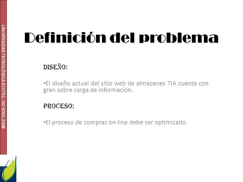 Definición del problema