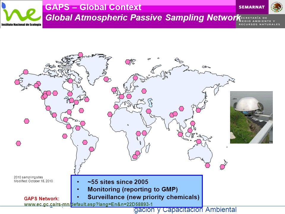 GAPS – Global Context Global Atmospheric Passive Sampling Network