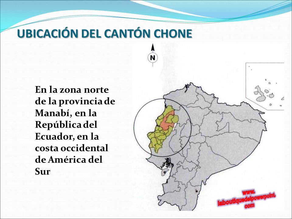 En la zona norte de la provincia de Manabí, en la República del Ecuador, en la costa occidental de América del Sur