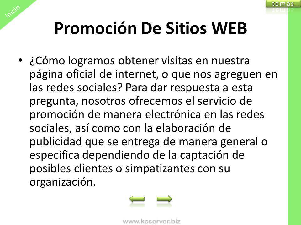 Promoción De Sitios WEB