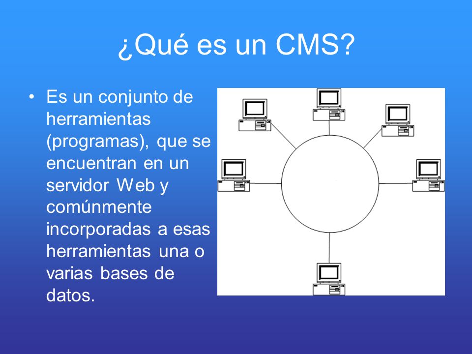 CMS (Content Management Systems) Sistemas Gestores de Contenidos - ppt  descargar