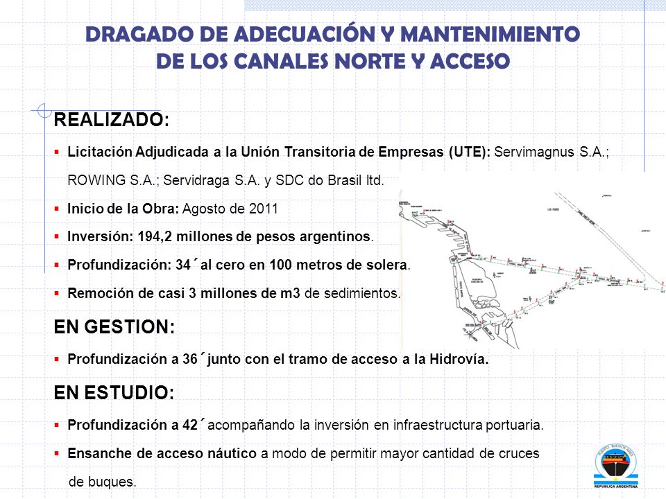 DRAGADO DE ADECUACIÓN Y MANTENIMIENTO DE LOS CANALES NORTE Y ACCESO