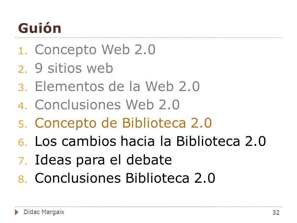 Concepto de Biblioteca 2.0 Los cambios hacia la Biblioteca 2.0