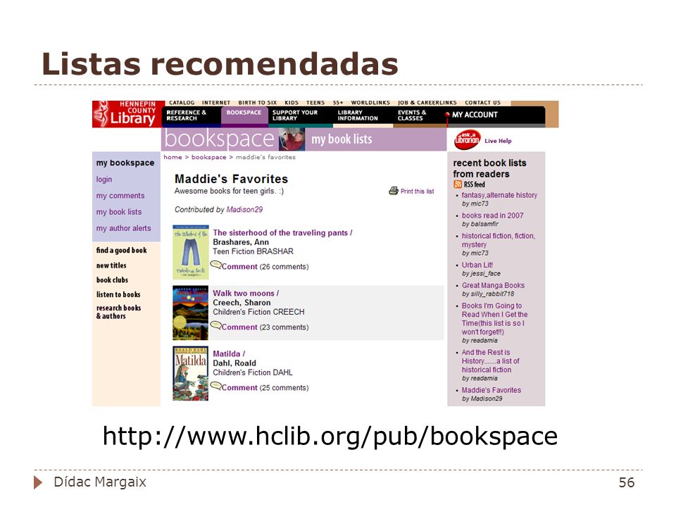 Listas recomendadas   Dídac Margaix