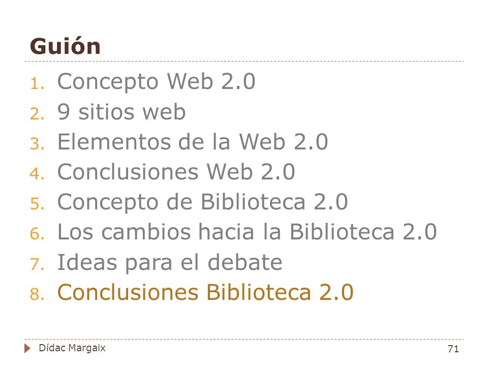 Concepto de Biblioteca 2.0 Los cambios hacia la Biblioteca 2.0