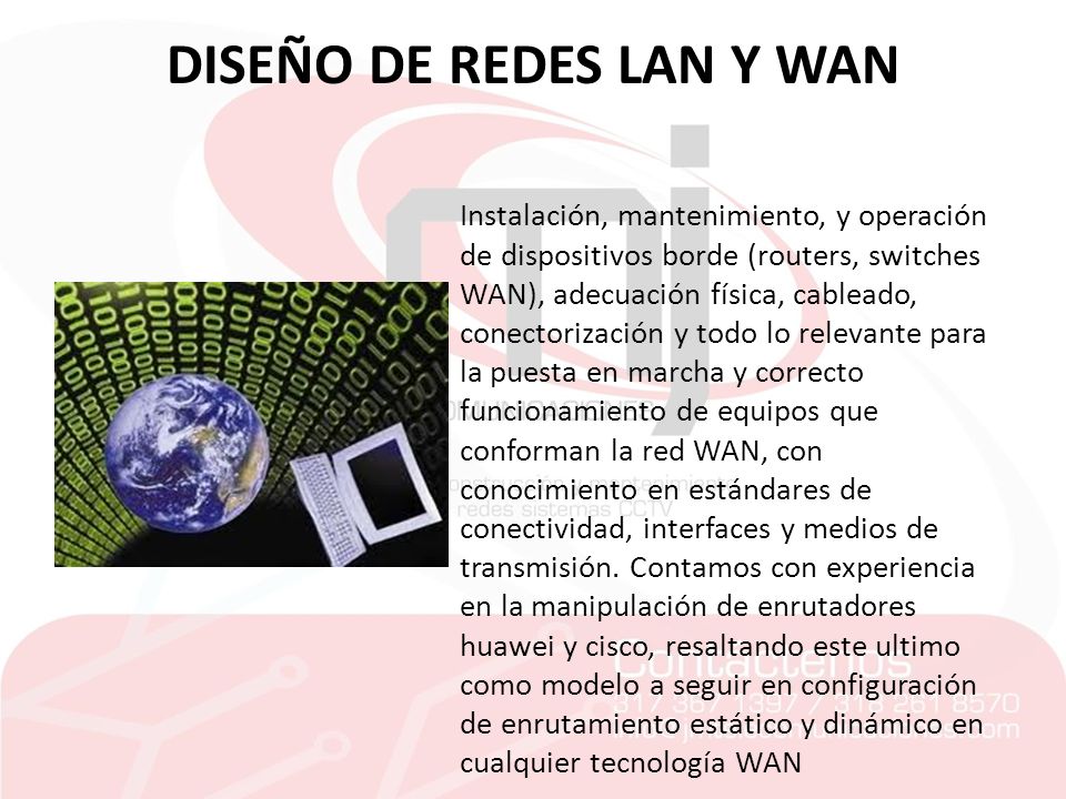DISEÑO DE REDES LAN Y WAN