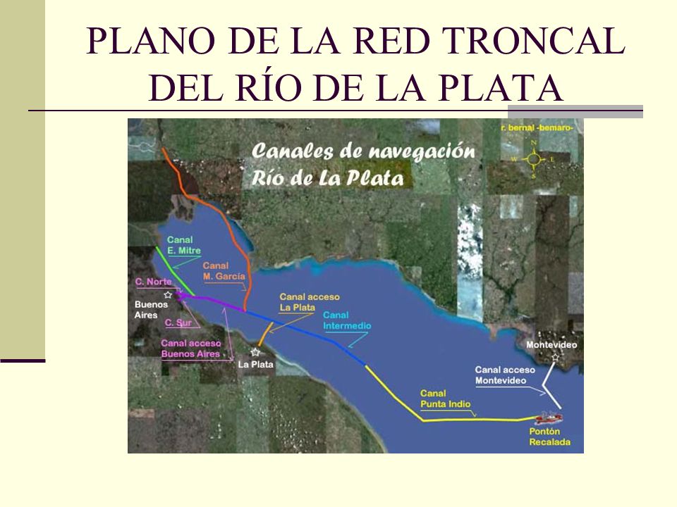 PLANO DE LA RED TRONCAL DEL RÍO DE LA PLATA