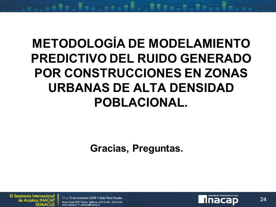 Metodología de modelamiento predictivo del ruido generado por construcciones en zonas urbanas de alta densidad poblacional.