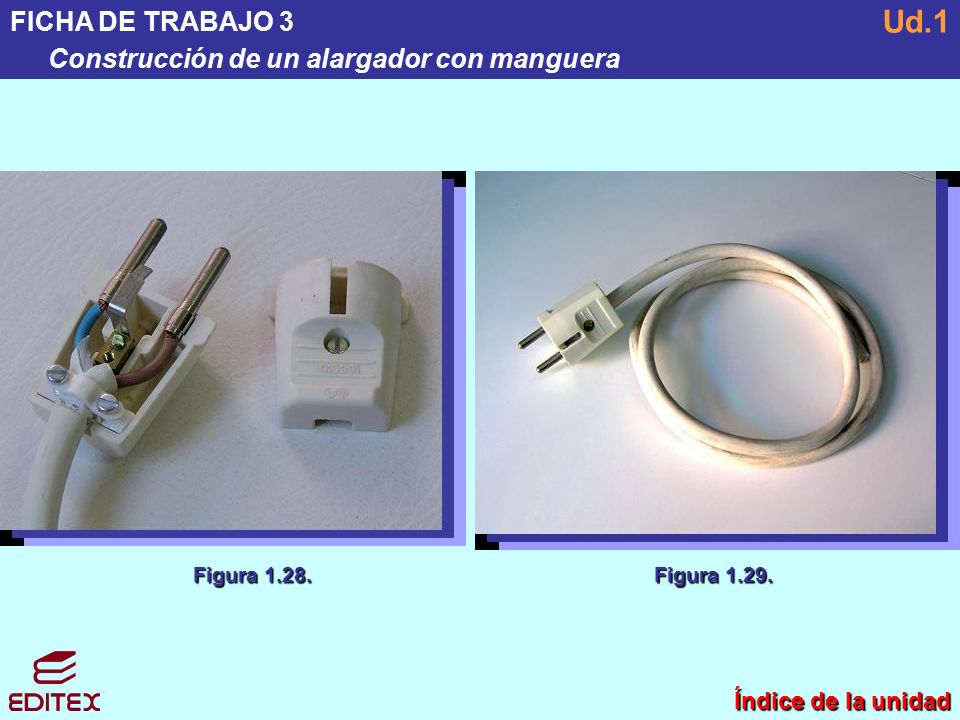 Ud.1 FICHA DE TRABAJO 3 Construcción de un alargador con manguera