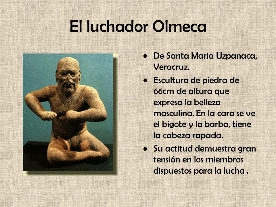 El luchador Olmeca De Santa Maria Uzpanaca, Veracruz.