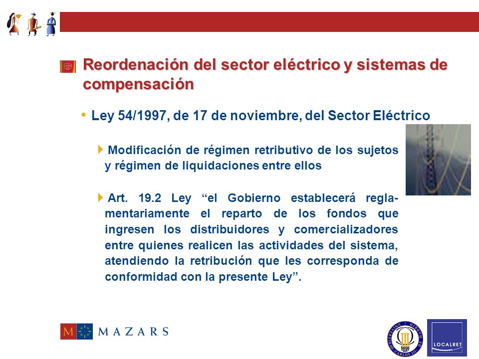 Reordenación del sector eléctrico y sistemas de compensación