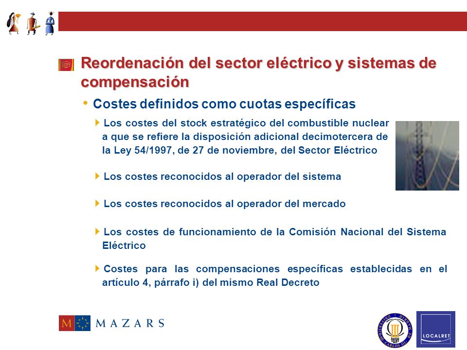 Reordenación del sector eléctrico y sistemas de compensación