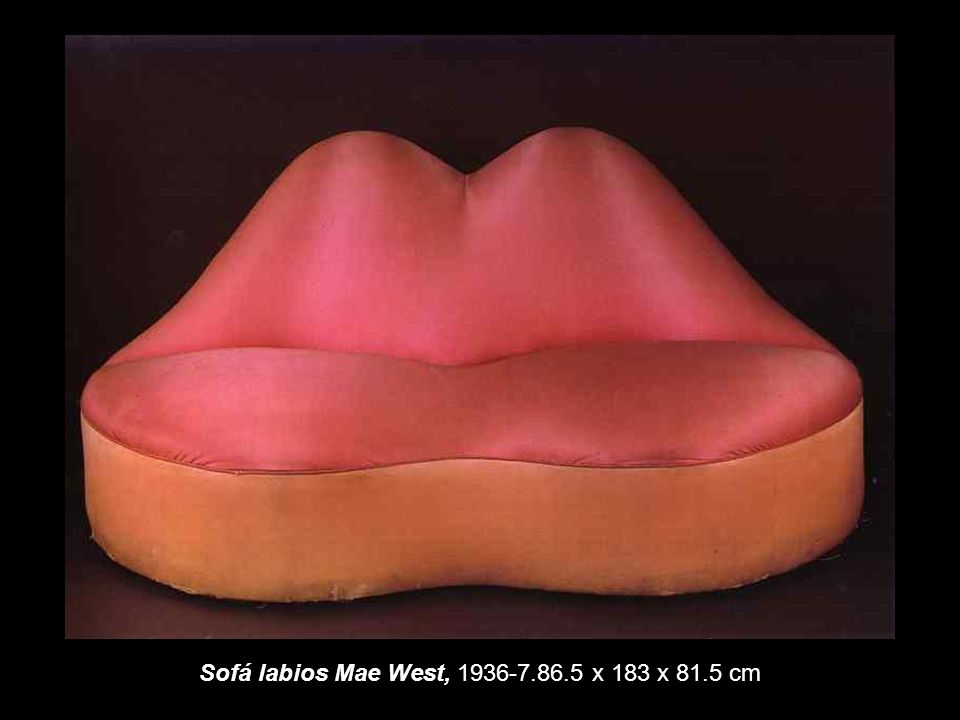 Sofá labios Mae West, x 183 x 81.5 cm