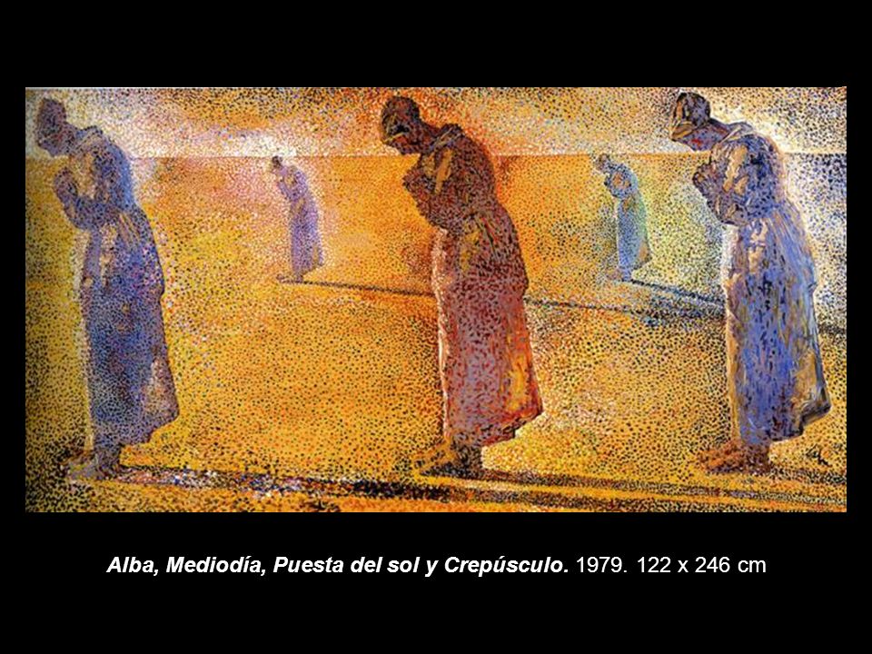 Alba, Mediodía, Puesta del sol y Crepúsculo x 246 cm