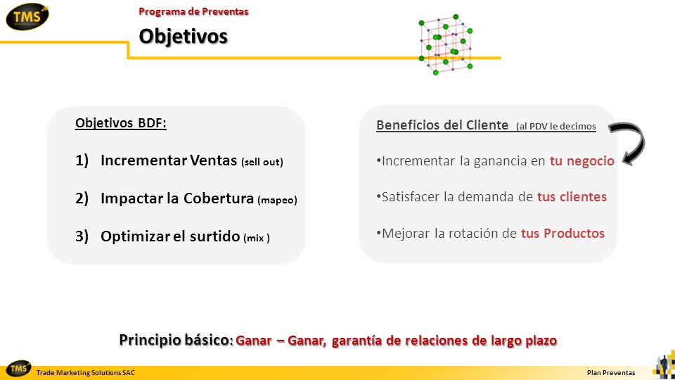 Principio básico: Ganar – Ganar, garantía de relaciones de largo plazo