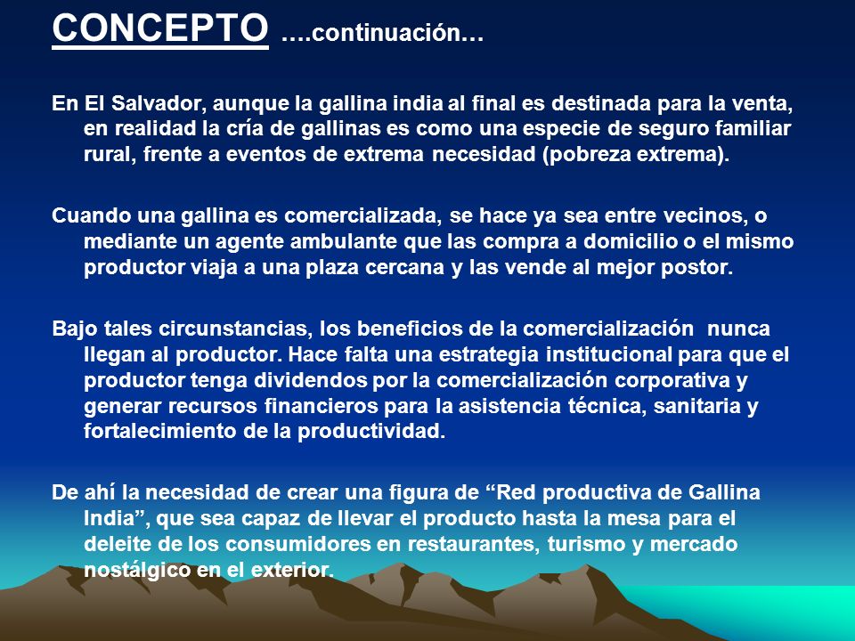 CONCEPTO ….continuación…