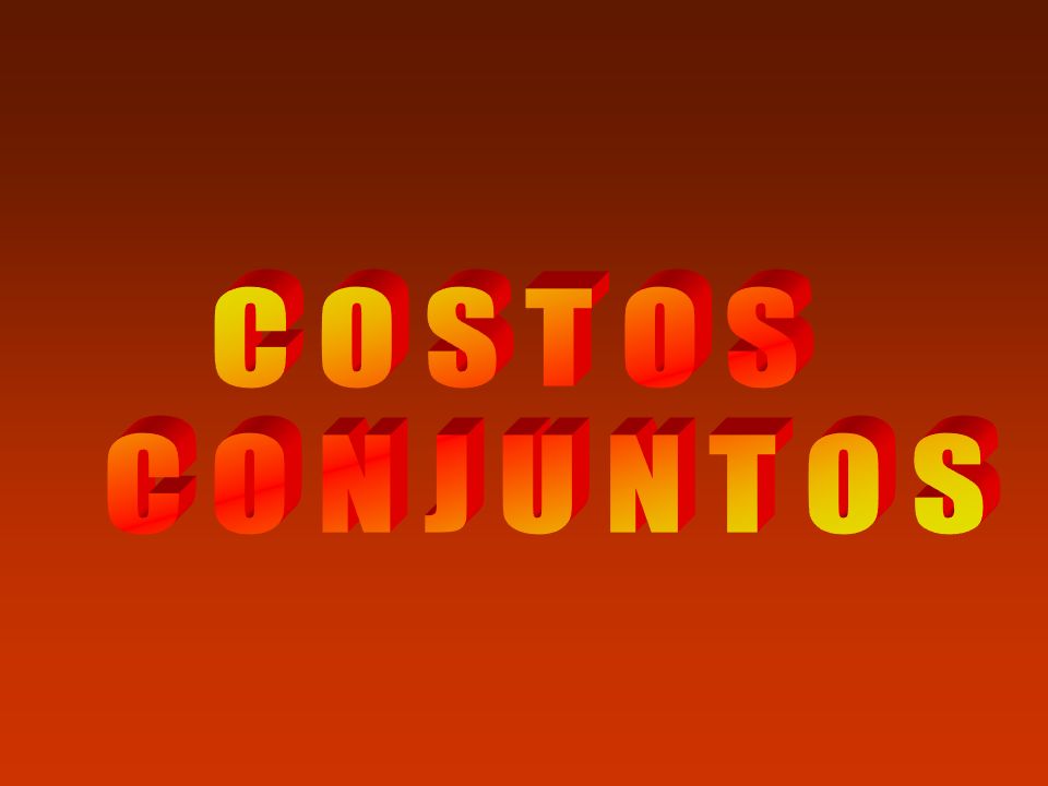 C O S T O S C O N J U N T O S