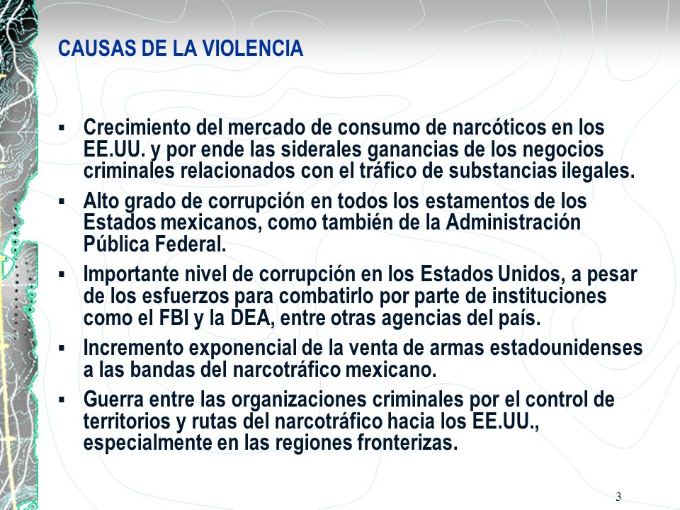 CAUSAS DE LA VIOLENCIA