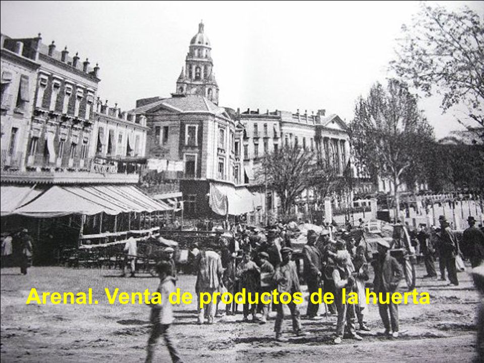 Arenal. Venta de productos de la huerta