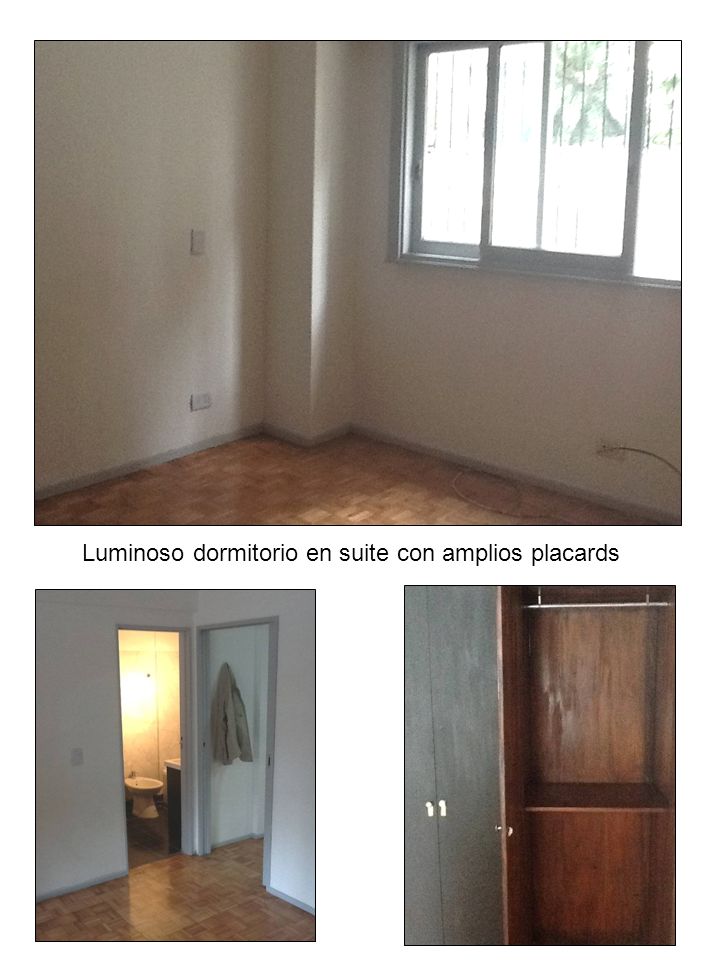 Luminoso dormitorio en suite con amplios placards