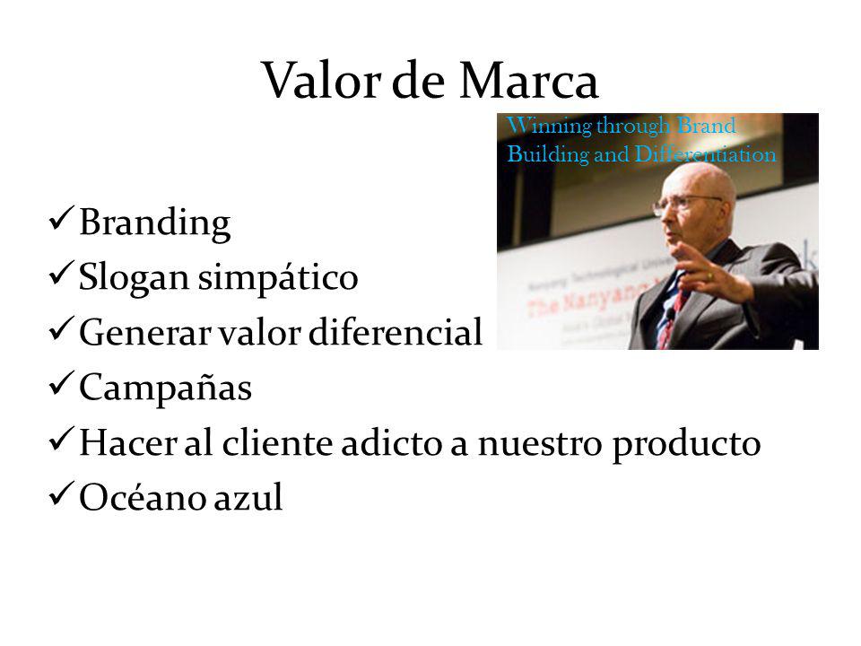 Valor de Marca Branding Slogan simpático Generar valor diferencial