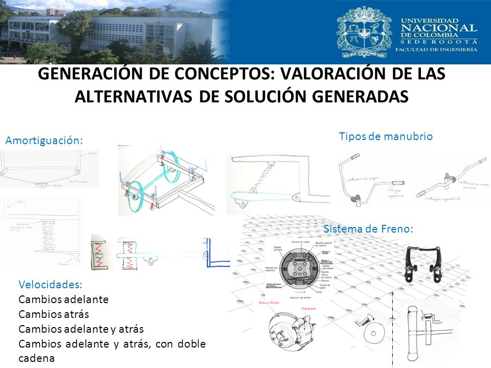 GENERACIÓN DE CONCEPTOS: VALORACIÓN DE LAS ALTERNATIVAS DE SOLUCIÓN GENERADAS
