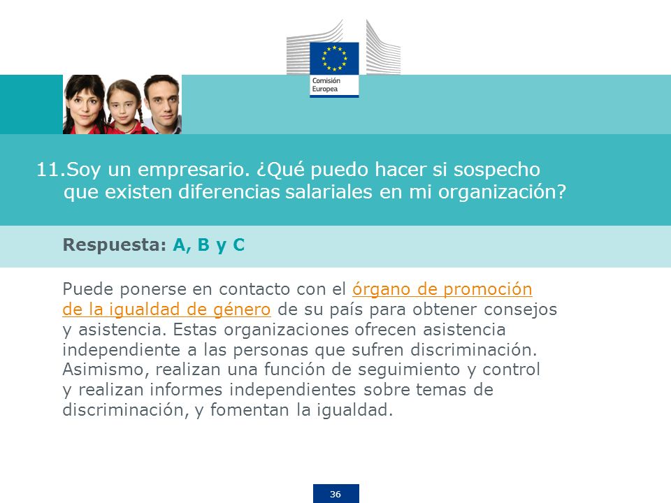 Soy un empresario. ¿Qué puedo hacer si sospecho que existen diferencias salariales en mi organización