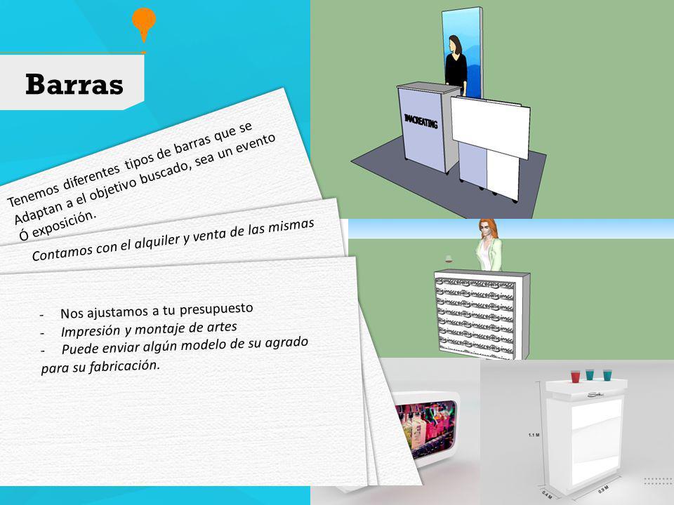 Barras Tenemos diferentes tipos de barras que se