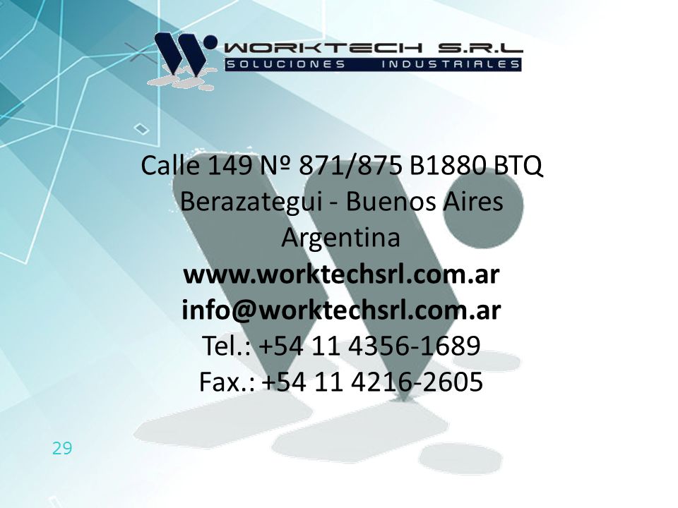 Calle 149 Nº 871/875 B1880 BTQ Berazategui - Buenos Aires Argentina