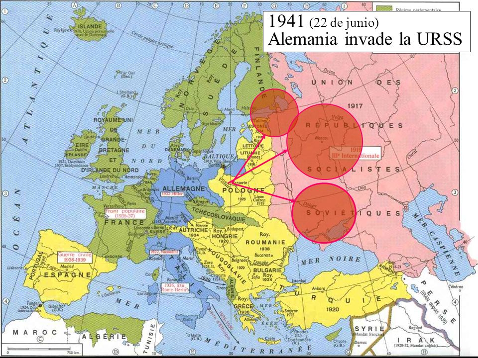 1941 (22 de junio) Alemania invade la URSS