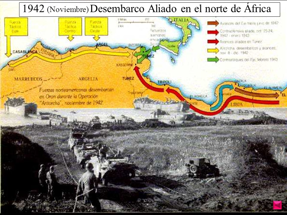 1942 (Noviembre) Desembarco Aliado en el norte de África