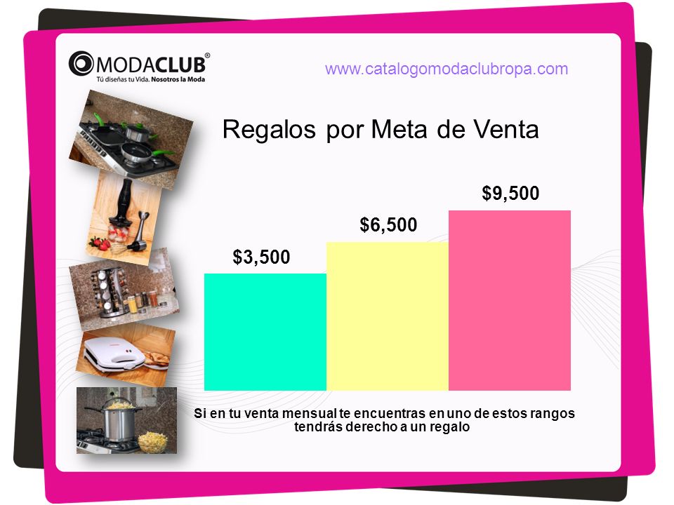 Si en tu venta mensual te encuentras en uno de estos rangos