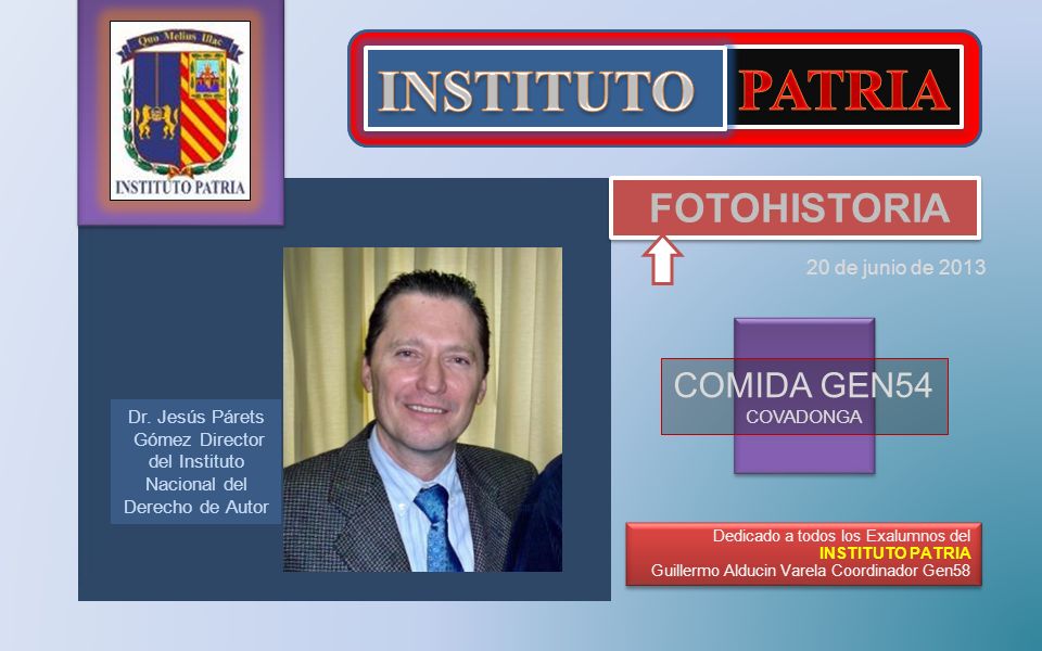 Gómez Director del Instituto Nacional del Derecho de Autor
