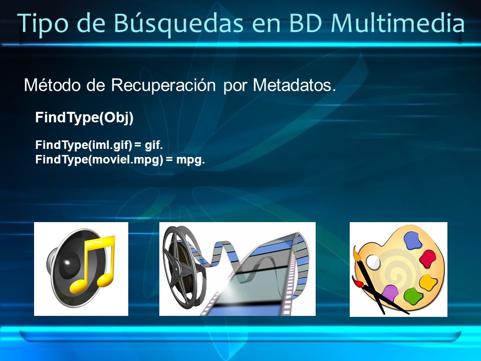 Tipo de Búsquedas en BD Multimedia