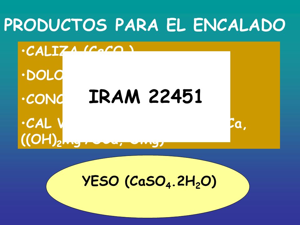 PRODUCTOS PARA EL ENCALADO