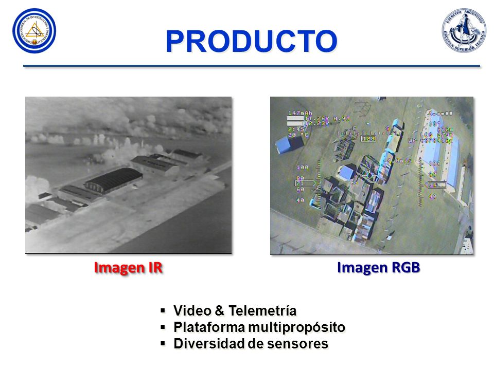 PRODUCTO Imagen IR Imagen RGB Video & Telemetría