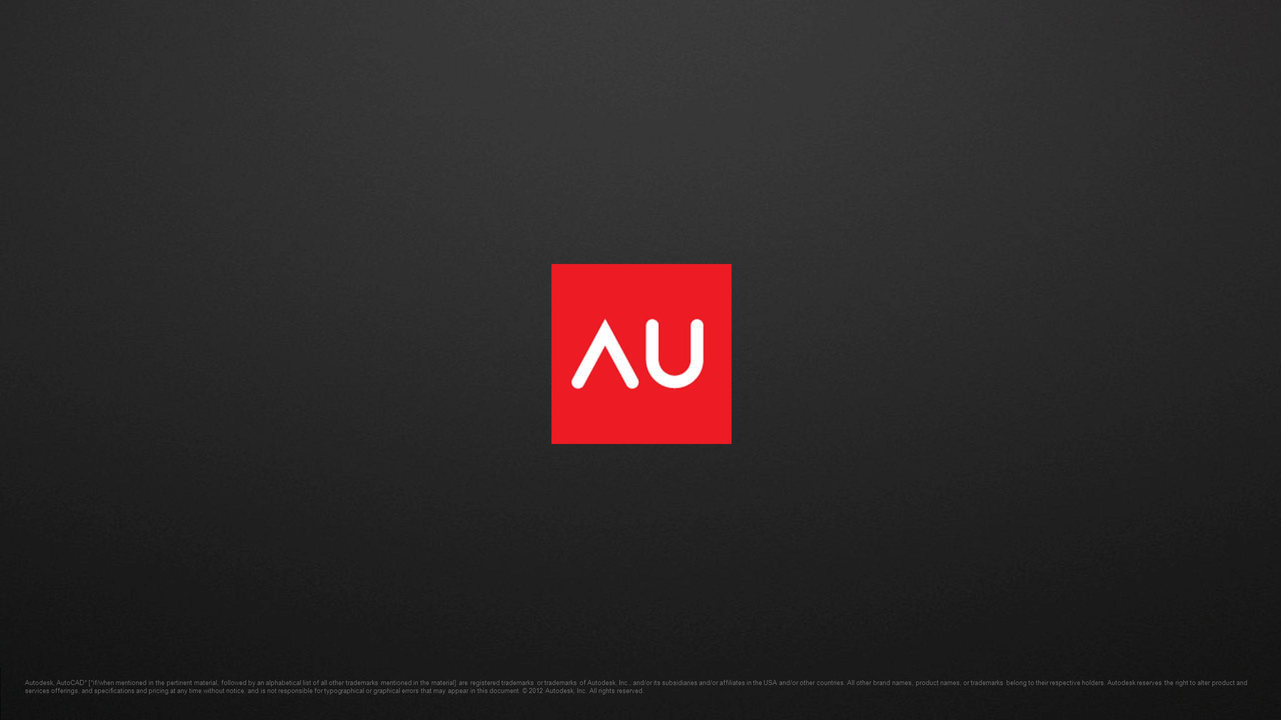 Autodesk, AutoCAD* [*if/when mentioned in the pertinent material, followed by an alphabetical list of all other trademarks mentioned in the material] are registered trademarks or trademarks of Autodesk, Inc., and/or its subsidiaries and/or affiliates in the USA and/or other countries.