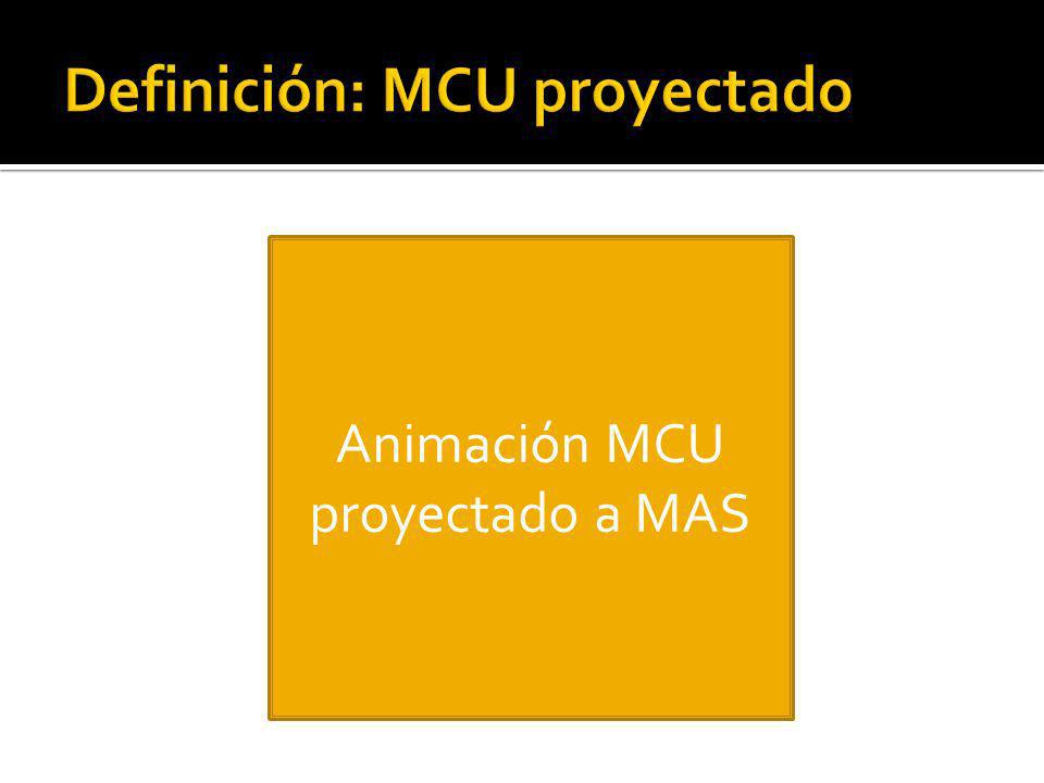 Definición: MCU proyectado